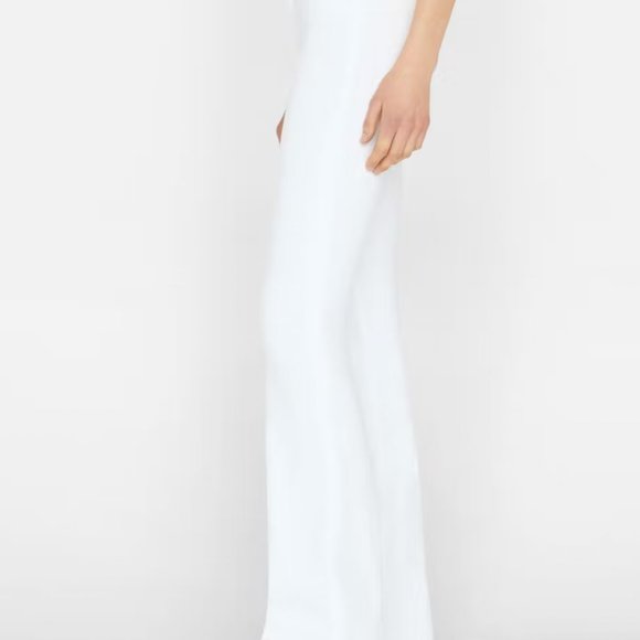 Frame Denim Le High Flare Jeans in Blanc White Stretch Flare Jeans Women - Picture 7 of 13